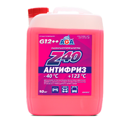 ОЖ Антифриз готовый AGA Z-40 G12++ красный (10кг)