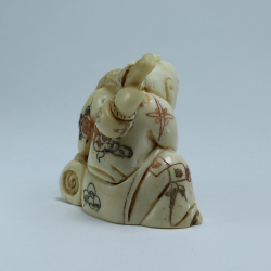 Эксклюзивная нэцкэ Монах с тыквой горлянкой