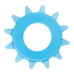 Голубое эрекционное кольцо COCK RING GET UP (Цвет: голубой)