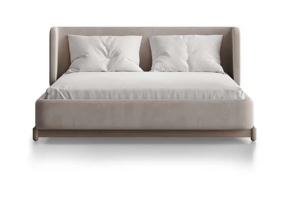 Кровать Basic спальное место 140*200 см (бежевый, антивандальная)