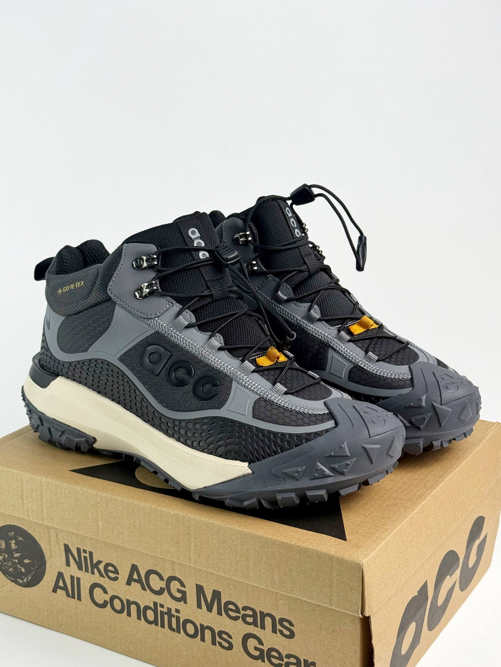 Кроссовки Nike ACG с мехом #B78 (сер.)