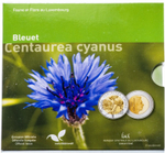ЛЮКСЕМБУРГ, 2016, 5 ЕВРО [CENTAUREA CYANUS] [БИМЕТАЛЛ: СЕРЕБРО + NORDIC GOLD]