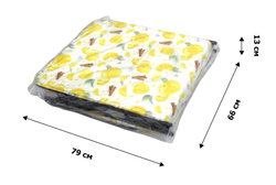 Кровать раскладная Стефания п/мягкая лист 10мм (цвет ткани разноцветный рис.лимоны (4 шт. в уп.)