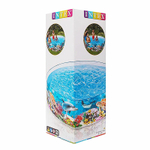 Бассейн каркасный Intex 58472 Snapset 244х38 см / Круглый сборный бассейн Пляжные друзья Интекс жесткий для дачи