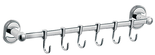 31014-6 П/держатель 6 крючков HANSEN (25/1шт)