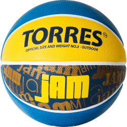 Мяч баскетбольный TORRES Jam B02043, размер 3