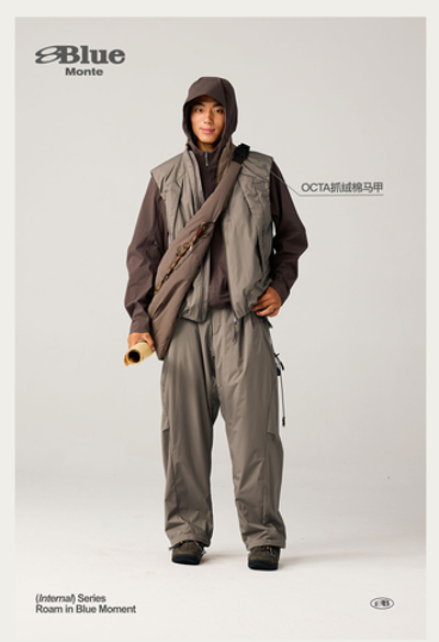 Брюки Nothomme Blue OCTA Men's Ultra-Light Water-Resistant Fleece Warm Hiking Pants – Soft & Breathable for Fall/Winter.