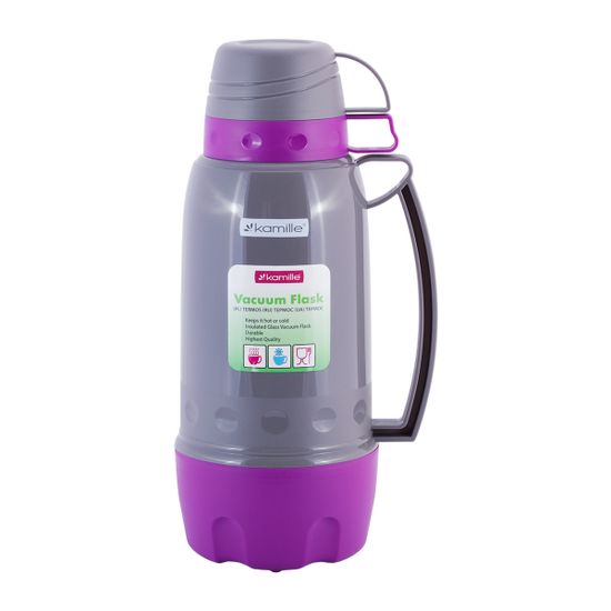Термос 1,8 л. со стеклянной колбой Kamille KM 2081 пластиковый корпус