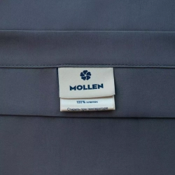 Наволочка 50x70 Mollen графитно-серая