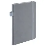 Записная книжка А5, 80л, обл. твёрдая, кожзам, резинка, держатель, клетка, Brauberg Edge