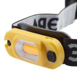Фонарь налобный светодиодный ЭРА Рабочие Практик GA-801 аккумуляторный мощный яркий 4 режима желто-черный | Налобные фонари