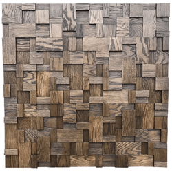Деревянная мозаика для стен Wood Mosaic Хауз Дуб цвет венге