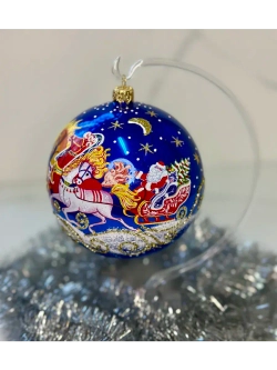 Елочный шар Тройка 115 мм