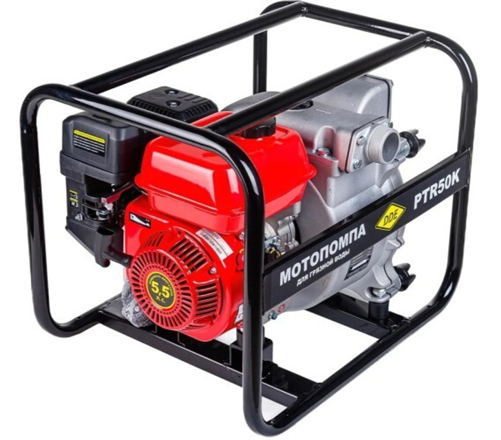 Мотопомпа бензиновая DDE PTR 50K для грязной воды PTR50K