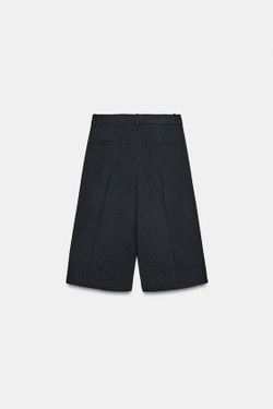 ZARA ШОРТЫ В ПОЛОСКУ С ЗАЩИПАМИ — ZW COLLECTION, ПОЛОСКИ