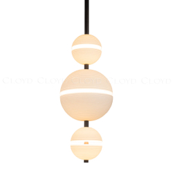 Подвесной светильник Cloyd COSMORA P3 / выс. 56 см - керамика - черный (арт.12502)