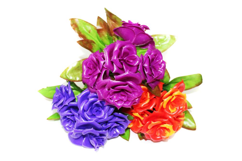 Букет розочек пластик 5 веток