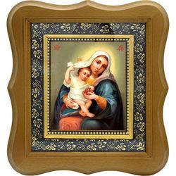 Покрывающая (Домодедовская) Икона Божьей Матери на холсте.