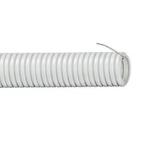 Труба гофрированная ПВХ серая 20 мм с протяжкой 100 м Урал Пак