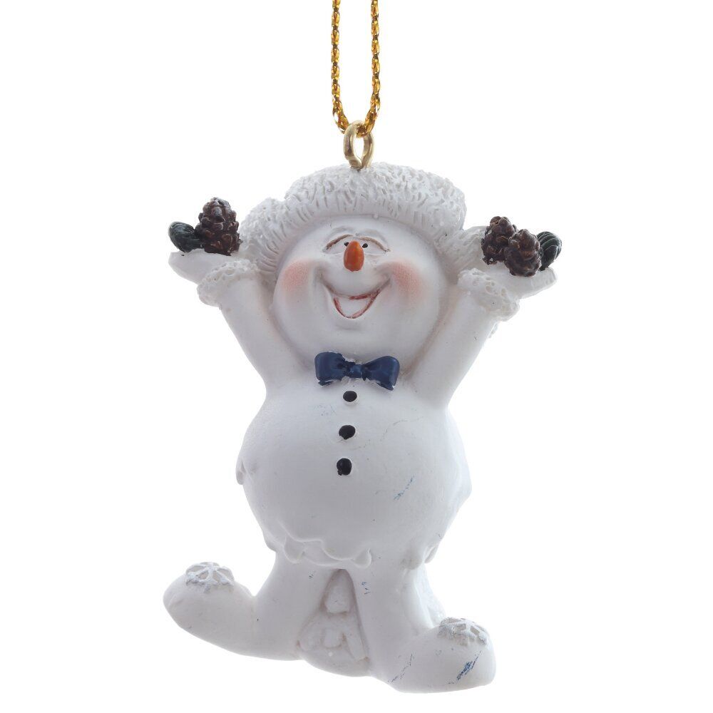 GAEM Фигурка декоративная подвесная "Снеговик", L3,5 W2,5 H6 см, 4в.