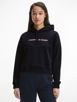Женская Кофта теннисная Tommy Hilfiger Regular Graphic Hood - desert sky