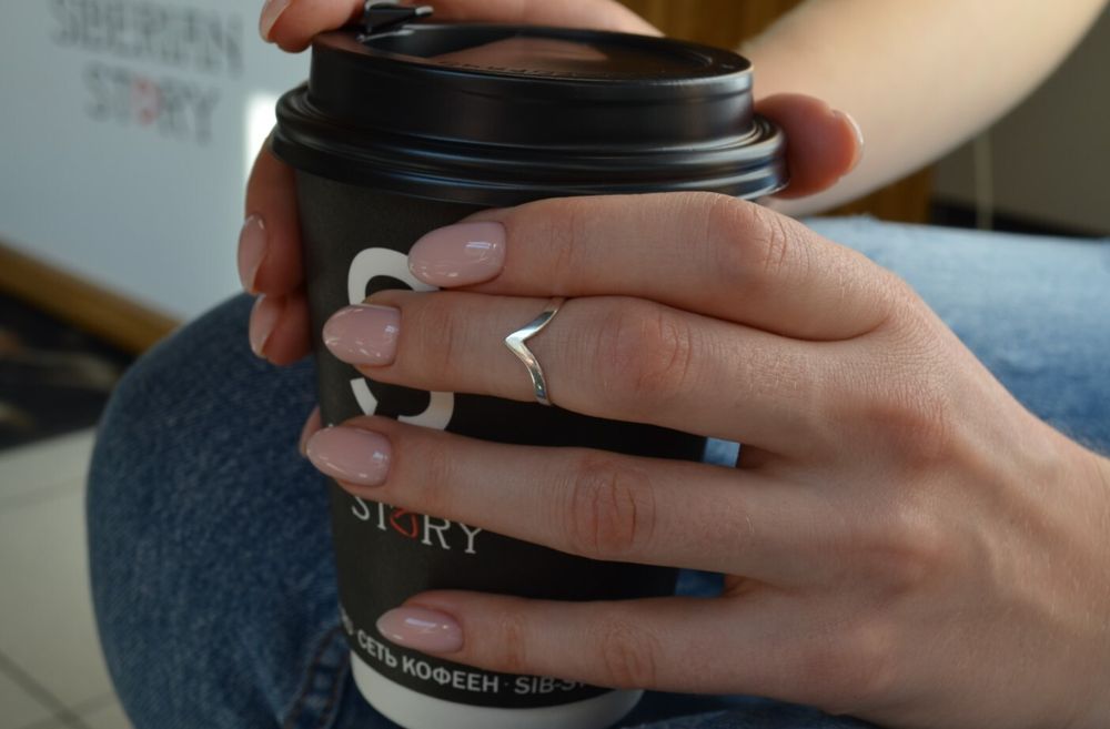 Кольцо V глянцевое разъемное