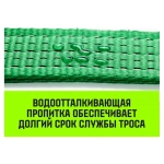 Трос буксировочный REGULAR, масса авто 1,2 т, разрывная 3 т, 4 м, лента 35 мм, крюк-крюк HITCH SZ073741