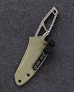 ПРЕДЗАКАЗ Туристический скелетный нож STEELBRO STORMBORN Stonewash сталь DC53 (зеленый Kydex)