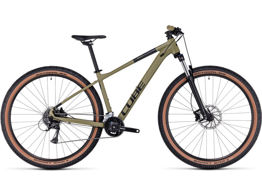 Велосипед CUBE 2023  Aim Race olive´n´black  18"