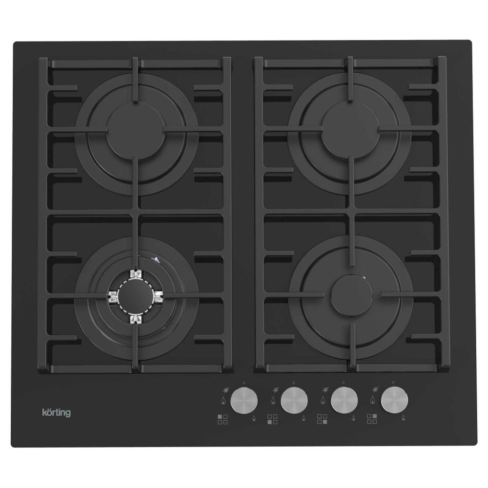 Газовая стеклянная варочная панель Korting HGG 6825 CTN фото 