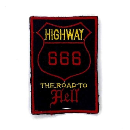 Нашивка 666 Highway the road to hell