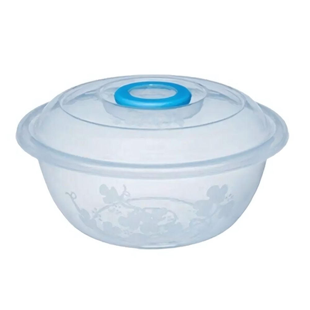 Таз "Изобилие" 15 л мерный прозрачный с крышкой цвет в ассортименте