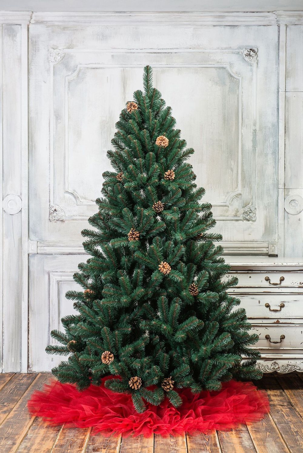 Ель с шишками "Лапландия" (пвх) 180 см / 1.8 м