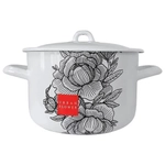 Кастрюля эмал 4,3л Urban flower