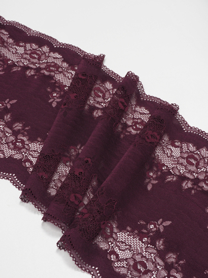 Эластичное кружево для белья слива ширина 23 см