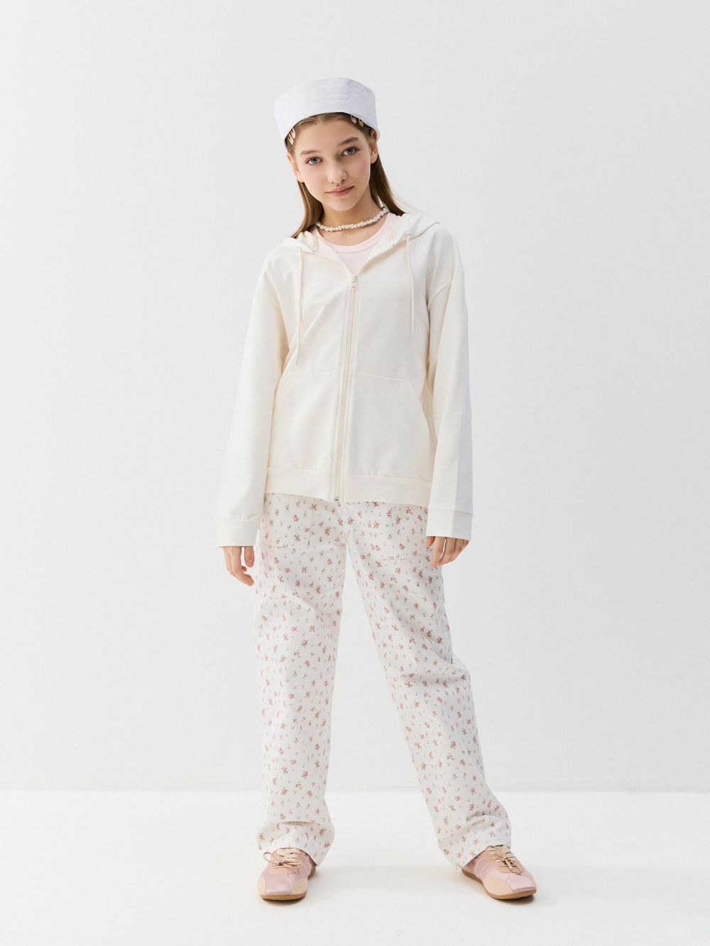 Брюки карго "Розовый букет"