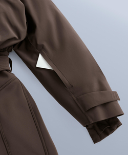 Oysho Водостойкий комбинезон Primaloft® SKI Performance, темно-коричневый