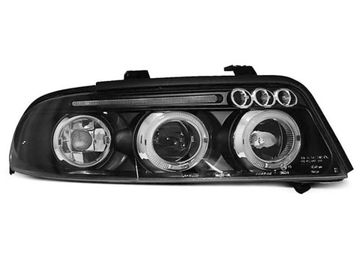 Фары передние ANGEL EYES BLACK для AUDI A4 01.99-09.00