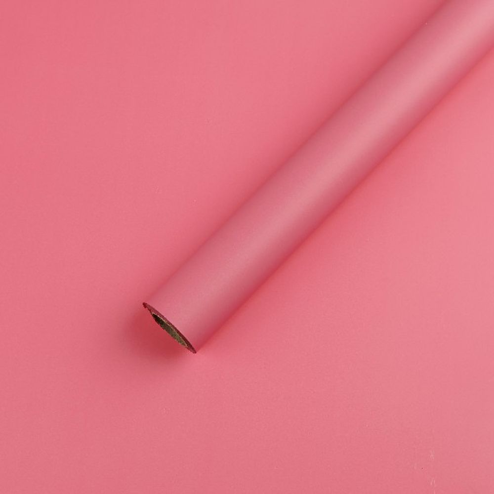 Пленка матовая "Сансин" 50смx10м 53mic Темно-розовый