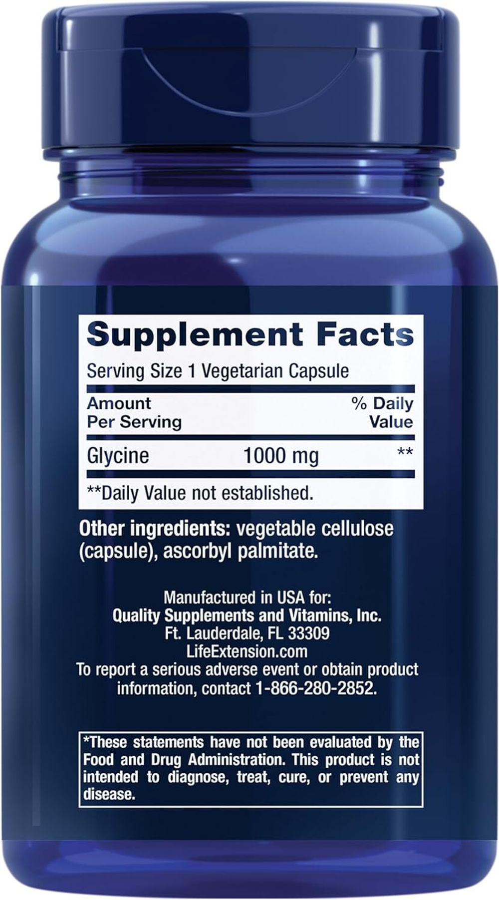 Life Extension - Glycine 100 capsules