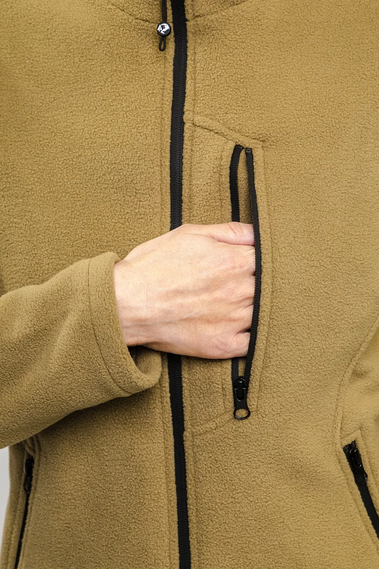 Кофта "НОХО" флисовая женская, цвет "Болотные угодья"