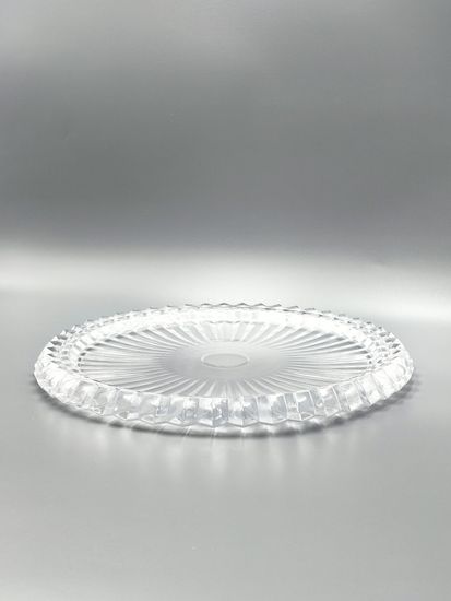 Блюдо стеклянное 33 см. с крышкой