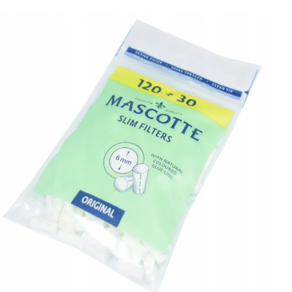 Фильтры MASCOTTE Slim Filters Unbleached X-Long 6мм (120)