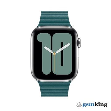 Apple Leather Loop for Apple Watch 42|44|45|49mm Forest Green «Зелёный лес» MTH72ZM/A