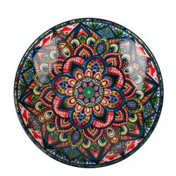 Тарелка "Arabesque" (синий) 21*21*4,5см (min6) (транспортная упаковка)