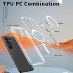 Прозрачный чехол Mesh Pro Magnetic Case для Samsung Galaxy S26 Ultra