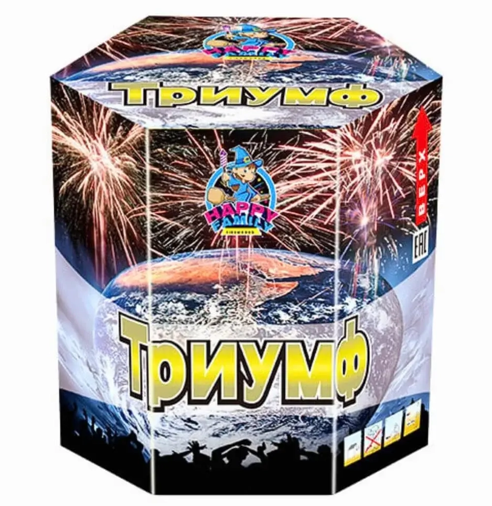 Батарея салютов Триумф (FP-B336) от Фаворит Пиро Групп, 19 залпов, 30 мм