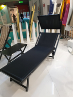 Шезлонг-лежак металлический Magnani 501, черный