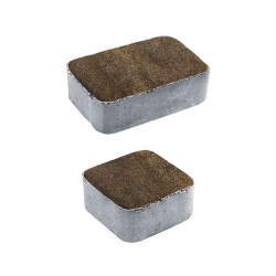 Тротуарная плитка КЛАССИКО - Листопад гранит Мокко, комплект из 2 видов плит