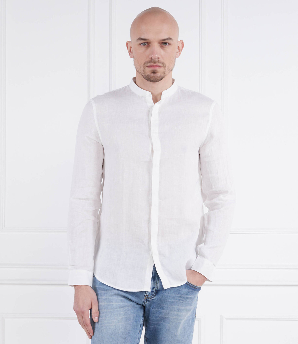 Льняная рубашка Armani Exchange - белый(8NZC66 ZNCFZ)